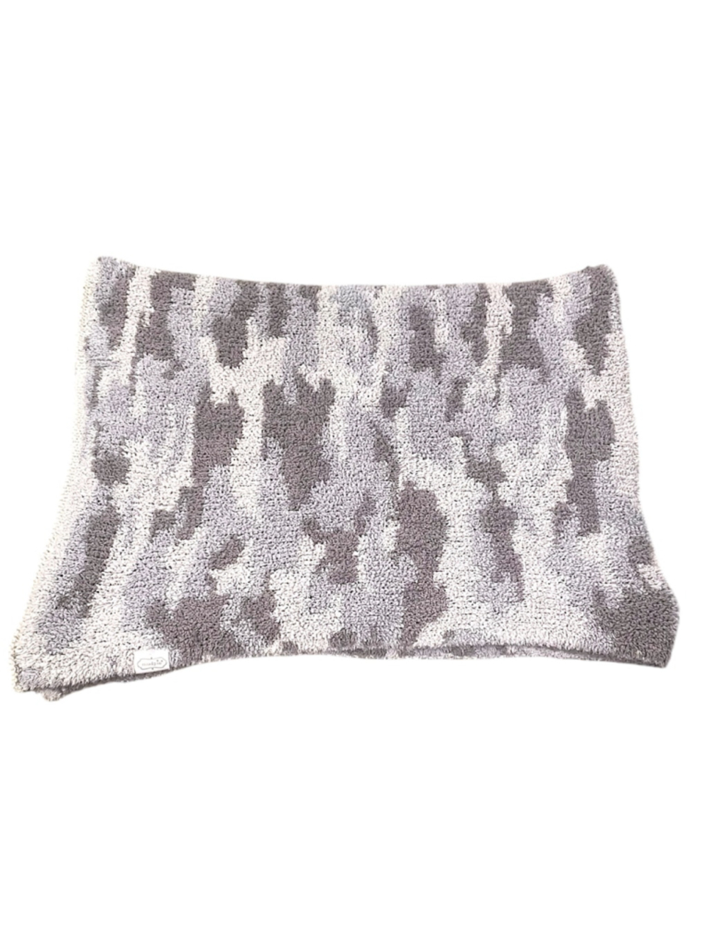 Mud Pie Chenille Gray Camo Blanket Soft